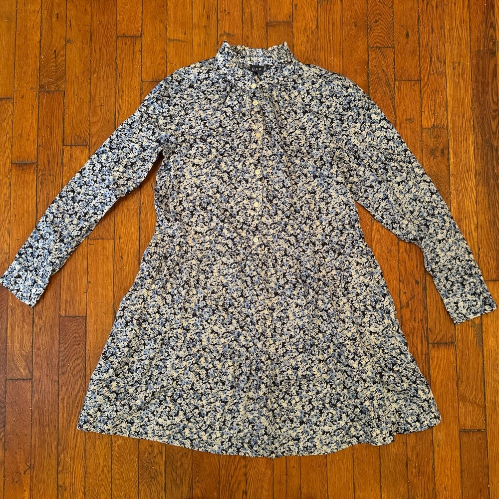 GAP Blue and White Floral Dress Size S